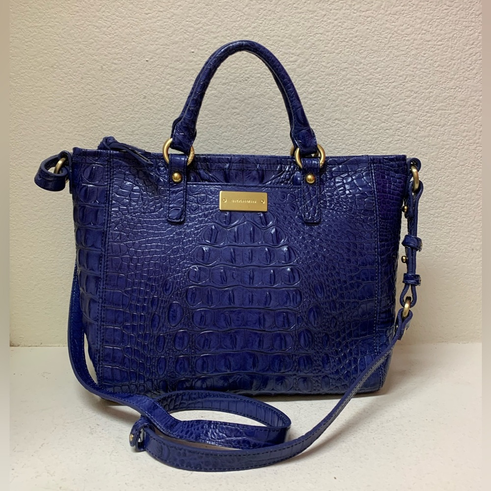 Brahmin Vintage Mini Asher Cobalt Blue